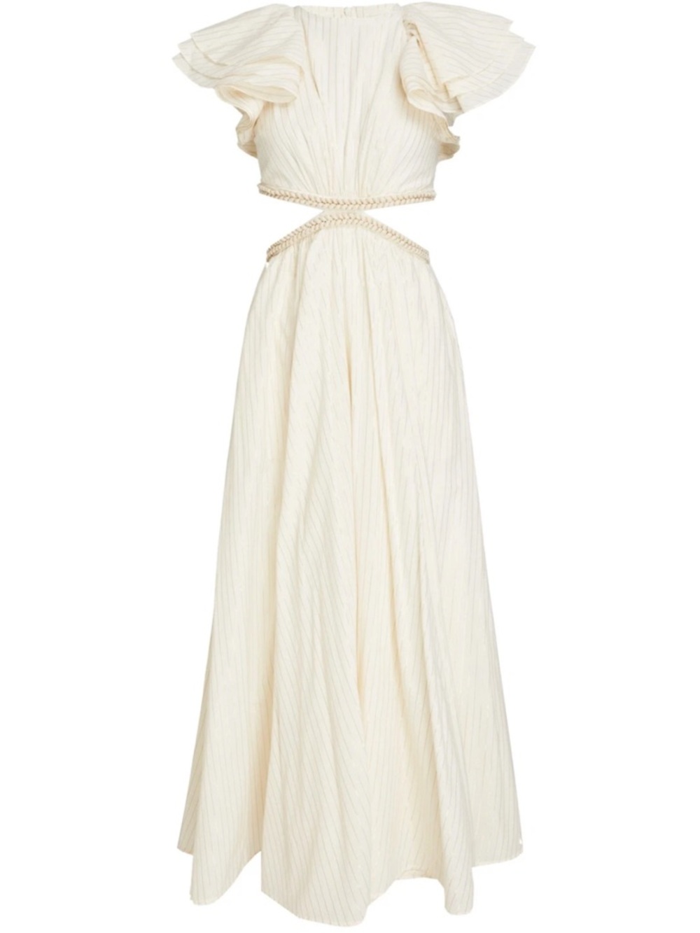 Zimmermann Anneke Cutout Ruffle Maxi Dress Resort wear Size 10 US NWT - Picture 10 of 15